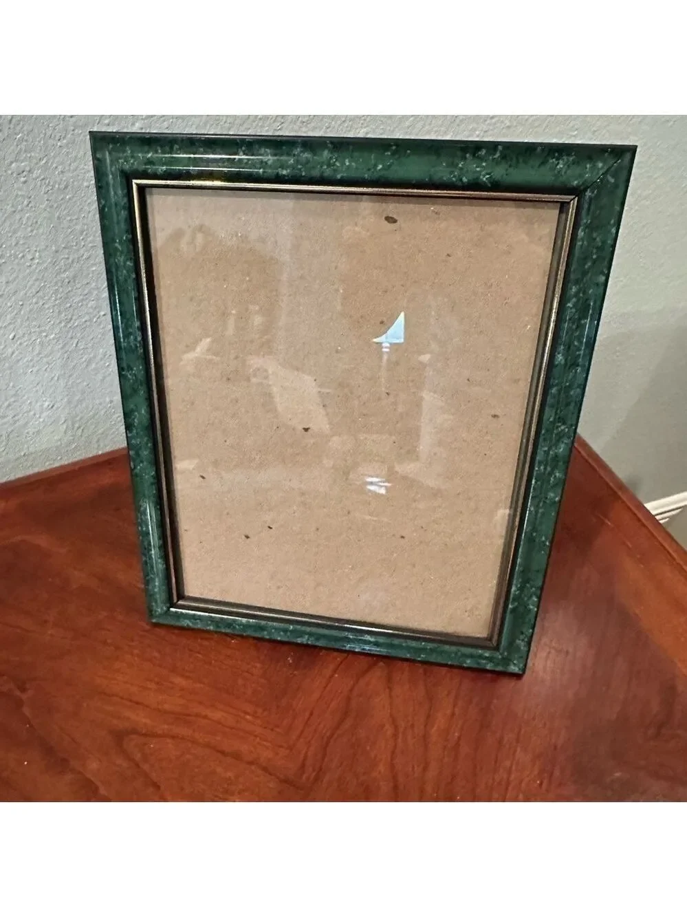 Green and Gold 10x12 Photo Frame with 8x10 photo opening  Table or Shelf Display